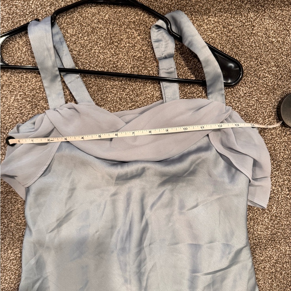 Show Me Your MuMu Blue Sheath Maxi Dress Halter Neck - Picture 4 of 6